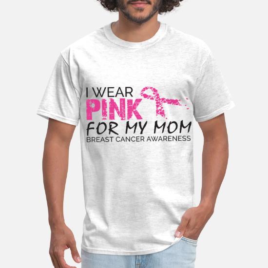I wear pink for my mom breast cancer 